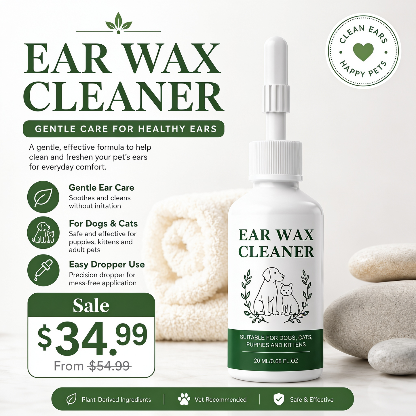 Ear Wax Cleaner For Dog And Cat